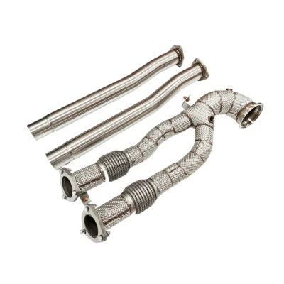High-Performance Downpipe for AUDI RS3 8V, TTRS 8S, RSQ3 2017+, Stainless Steel Exhaust Upgrade, Turbo Back System - immagine 5