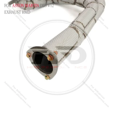 HMD Stainless Steel Exhaust System Resonant tube for Aston Martin Rapide V12 6.0L manifold 🛫 - immagine 4