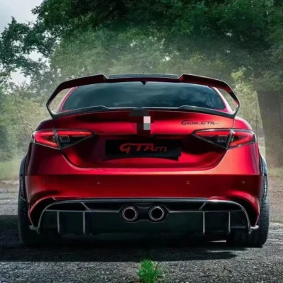 suitable for Alfa Romeo Giulia Body Kit Upgrades GTAM Style Front and Rear Bumper Spoilers with Carbon Fiber - immagine 6