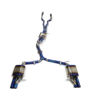 Titanium Alloy Exhaust Catback For Audi A6 A7 C8 With Muffler Valves Auto Performance Parts Exhaust Pipes
