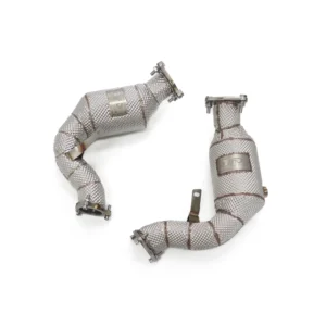 OUCHI High Flow Exhaust Downpipe For Audi S5 B8 2008-2016 3.0T 4.2 With Shield Auto Performance Parts Pipes