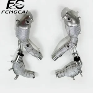 High flow exhaust downspout for the 2022-2024 Benz SL63 4.0 T stainless steel exhaust pipe with catalytic modification
