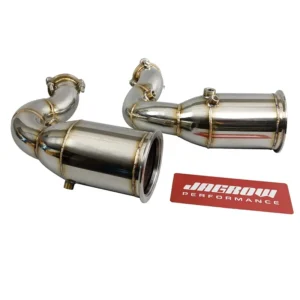 Jagrow Auto Parts Customized Exhaust Downpipe For Porsche V6 2.9T With Fake Shell Catalytic