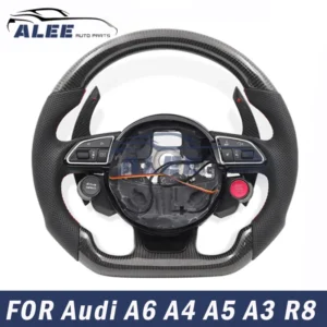 Start Button Carbon Fiber Sports Steering Wheel for Audi R8 RS S3 S8 A3 A4 A5 A6 A7 Q3 Q2 TT TTS TTMK2 TTMK3 Car Accessories