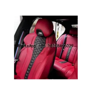 Car Interior Accessories Sports Racing Bucket Seat Custom Leather Cover and Sponge for bmw X3 X5 X6 M3 M5 M6 Series Upgrade M