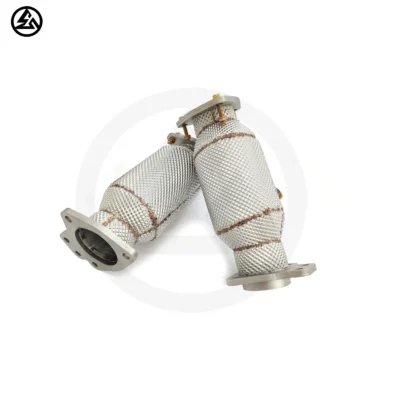 Catted Downpipe Exhaust for Chevrolet Corvette C8 C8 6.2L 2019+ Header Tuning Exhaust System With Heat Shield - Image 3