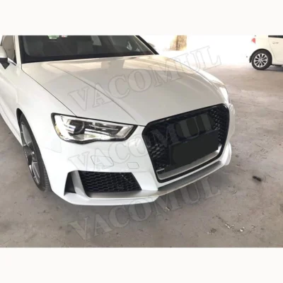 PP Material Front Bumper Wide Body Kits Rear Bumper lip Diffuser Spoiler for Audi A3 S3 RS3 Style 2014-2016 - immagine 5