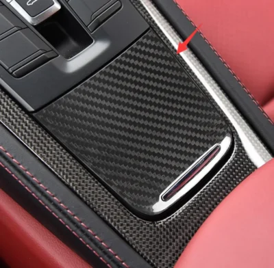 31PCS Real Carbon Fiber Kit Set Car Interior Trim Dashboard Panel Steering Wheel Cover For Porsche 911 718 981 Boxster Cayman - immagine 3