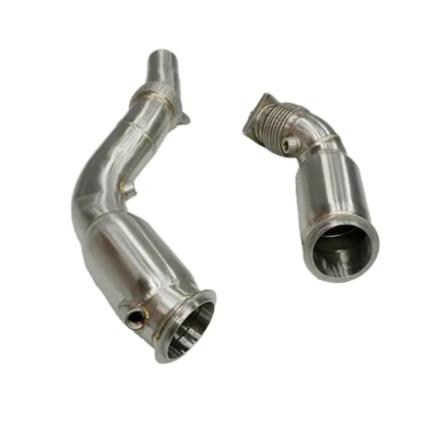 For BMW M3 M4 S55 Exhaust Downpipe 304 Stainless Steel New Condition 2014-2019 Model for F80 F82
