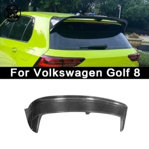 For Volkswagen Golf 8 Carbon Fiber Rear Trunk Lid Spoiler Lip Tail Wing Splitter Diffuser Auto Parts Body Kits