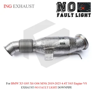 ING Performance exhaust Without Warning Light Catalytics Downpipe for BMW X5 G05 X6 G06 M50i 2019-2023 4.4T N63 Engine V8 System