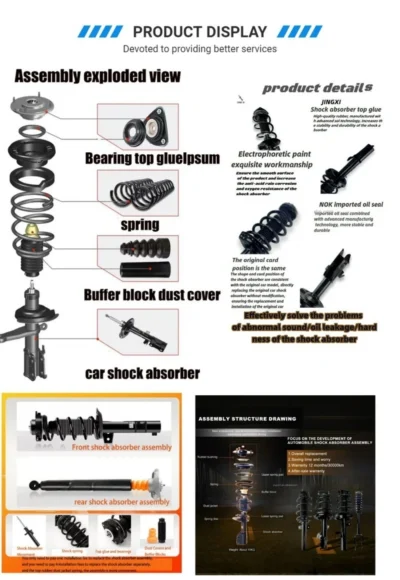 Suitable for BMW X5 F15 front inductor front and rear car shock absorbers 37106875084 37106875083 - immagine 4