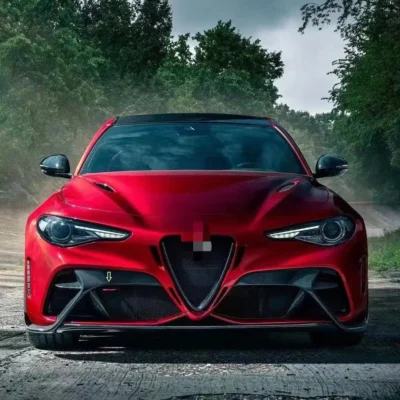 suitable for Alfa Romeo Giulia Body Kit Upgrades GTAM Style Front and Rear Bumper Spoilers with Carbon Fiber - immagine 4