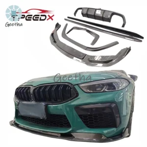 For BMW M8 F92 F91 Carbon Fiber Body Kit Front Lip Side Skirt Spoiler Tail Wing Rear Diffuser