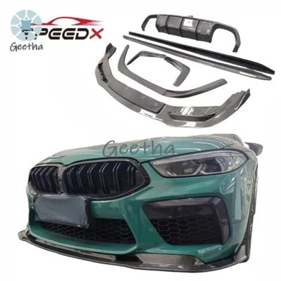 For BMW M8 F92 F91 Carbon Fiber Body Kit Front Lip Side Skirt Spoiler Tail Wing Rear Diffuser