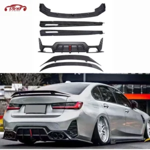 Body Kits Dry Carbon Fiber Bumper Front Lip Rear Diffuser Side Skirts Rear Spoiler Wing FRP For BMW G20 CMST Sport 2023+