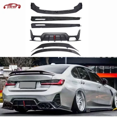 Body Kits Dry Carbon Fiber Bumper Front Lip Rear Diffuser Side Skirts Rear Spoiler Wing FRP For BMW G20 CMST Sport 2023+
