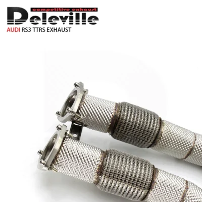 Stainless Steel Exhaust Pipes For Audi RS3 TTRS 2.5T 2017-2020 Downpipe Exhaust Heat Shield - immagine 5