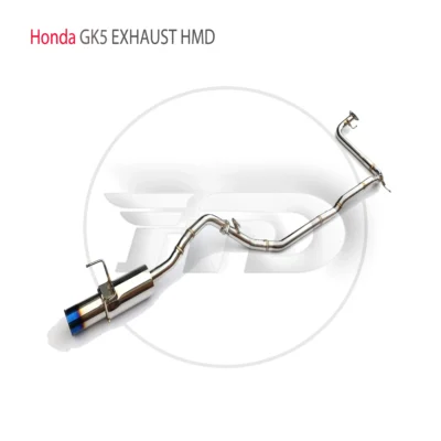 HMD Stainless Steel Exhaust System Performance Catback for Honda Jazz GK5 Auto Accesorios Electronic Valve Muffler
