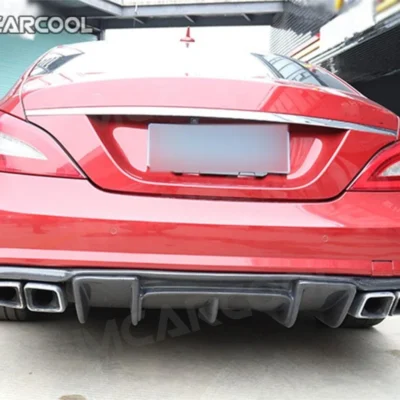 Stainless Steel Rear Bumper Exhaust Tips Muffler Decoration for Benz W212 W205 W204 CLS Class W218 Four Outlet Pipe Tips - immagine 3
