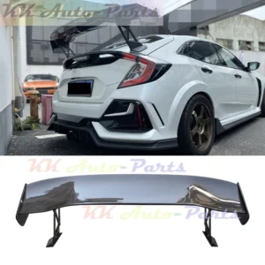 Carbon Fiber VTX2 Style Rear Trunk Spoiler Lip GT Wing For Honda Civic 10TH TYPE R FK7 FK8 Hatchback 2016-2021