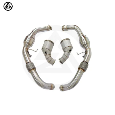 Factory Price No Check Engine Light Front Pipe Catted Downpipe for Porsche Panamera 971 2.9TT 2019-2024 Downpipe Front Pipe - immagine 6