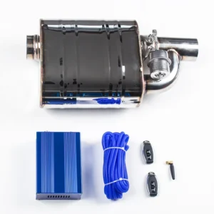 For Performance 51mm 63mm 76mm Vacuum Cutout Valvetronic Exhaust Muffler With On/off Remote Auto Catback System Racing Sports