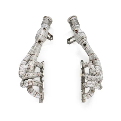 Car Exhaust manifold for Audi R8 V8 4.2 2008-2020 high performance stainless steel exhaust downpipe converter - immagine 7